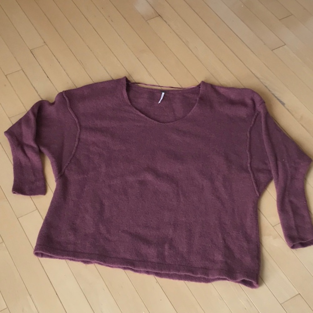 Preowned Free People sweater - mauve - small